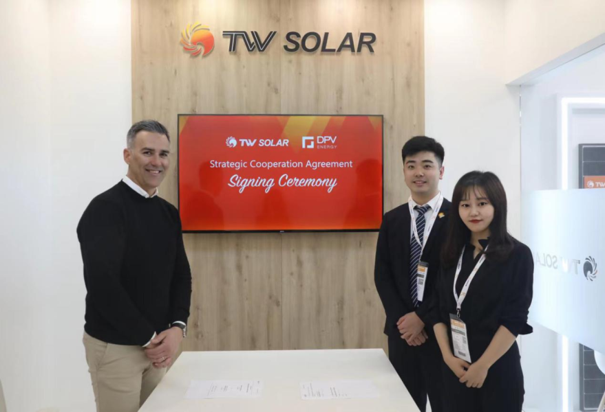 Tongwei y DPV Energy anuncian un nuevo acuerdo de cooperación para la distribución de módulos de media celda de 100MW
